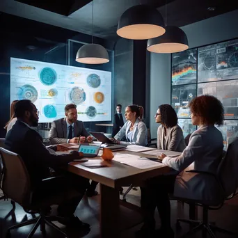 Medical professionals discussing in conference room - Image 3