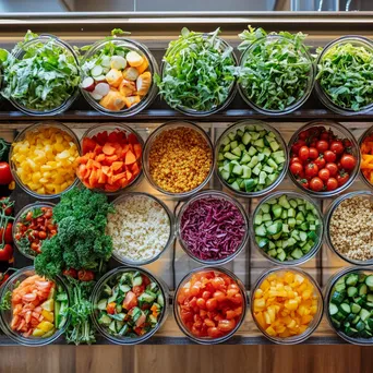 Vibrant Salad Bar Setup