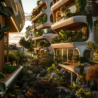 Futuristic Residential Neighborhood