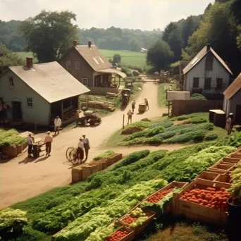 Farm leading to farmer