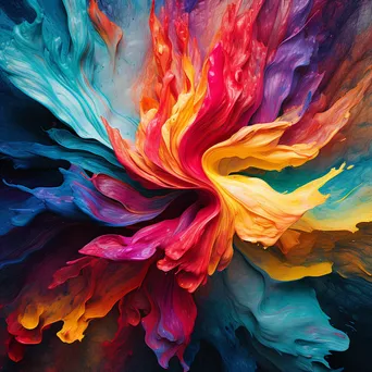 Vibrant Abstract Paint Strokes