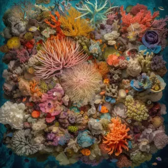 Colorful coral reef with vibrant sea creatures - Image 4