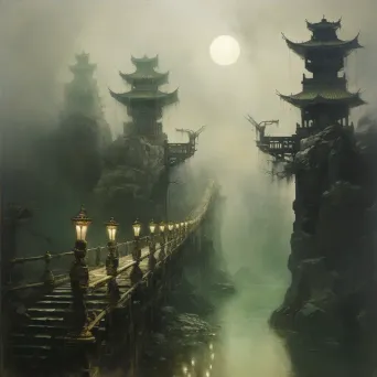 Misty Afterlife Bridge