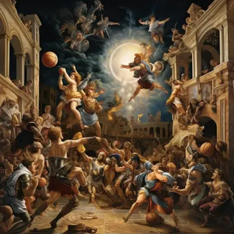 Renaissance Basketball Mural