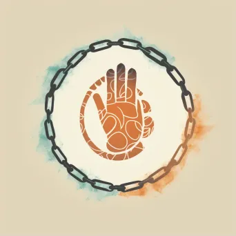 Broken chain logo for human trafficking non-profit - Image 1