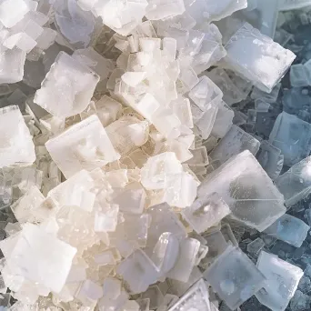 Macro close-up of crystalline salt formations on salt flat - Image 4