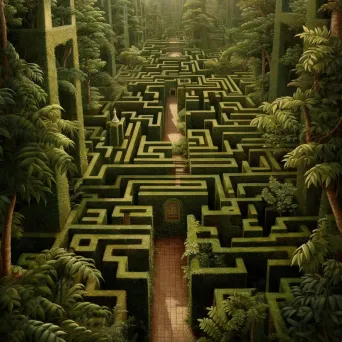 Garden maze to overgrown labyrinth - Image 1