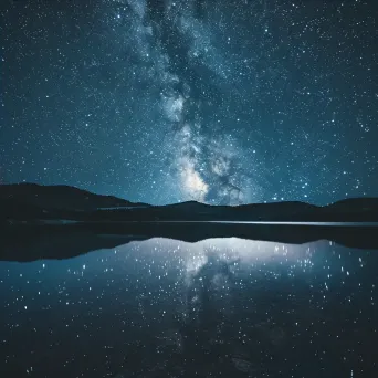 Milky Way over Calm Lake