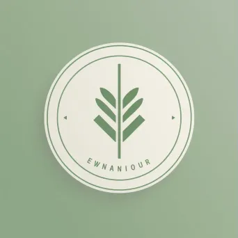 Modern Vegan Restaurant Logo