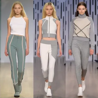 Athleisure sporty chic runway scene - Image 2