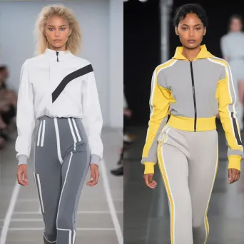 Athleisure sporty chic runway scene - Image 4