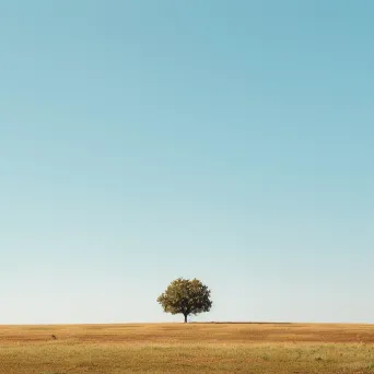 lonely tree open field - Image 1