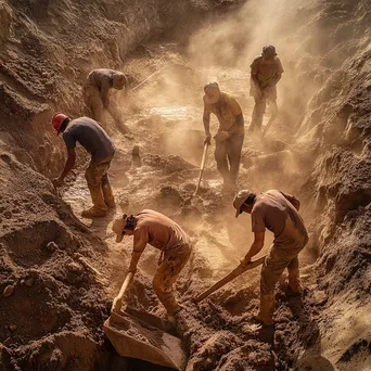 Workers at Historic Clay Pit