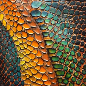 Artistic rendering of the intricate patterns and distinct texture of a snake