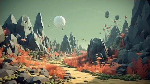 Low Poly Alien Biome