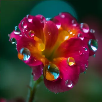 water droplets on flower blossom - Image 4