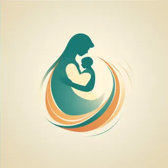 Mother and baby icon logo design for midwifery practice - Image 4