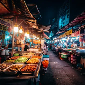 Night Market with Street Foods