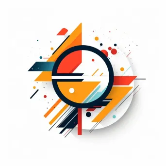 Abstract badge logo on white background - Image 1