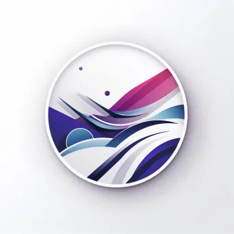 Abstract badge logo on white background - Image 2