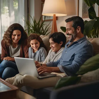 Family Engaged in Telehealth Appointment