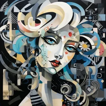 Cubist Marie Antoinette