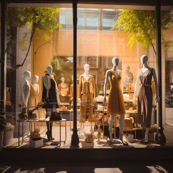 Chic Storefront with Window Display