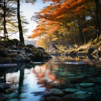 Autumn Serenity at Thermal Spring