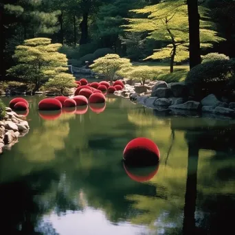 Japanese garden with rocks and trees - Image 4