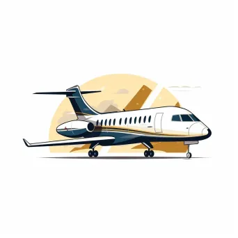 Luxury Private Jet Service Logo Design