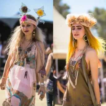 Festival music fashion runway scene - Image 1