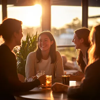 Employees having a casual gathering in a friendly environment - Image 3