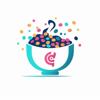 Playful Cereal Cafe Logo