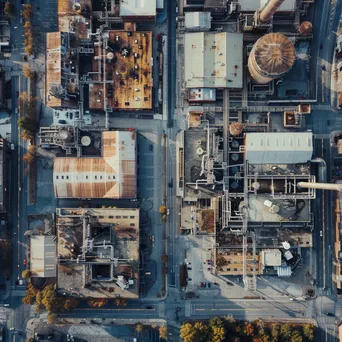 Aerial View of Industrial Complex