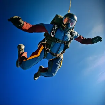 skydiver mid-air shot - Image 1