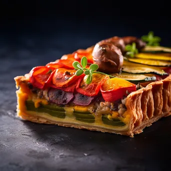 Colorful Vegetable Tart