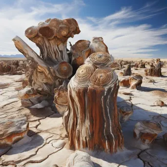 Petrified trees desert - Image 1