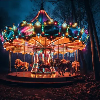 Enchanted Carousel Fairy Tale Forest