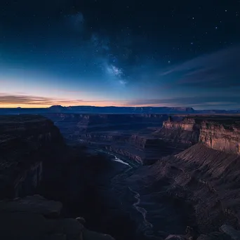 Canyon view at twilight - Image 1