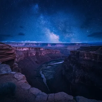 Canyon view at twilight - Image 3