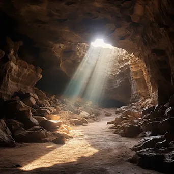 Cave illuminated by sunlight - Image 1