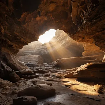 Cave illuminated by sunlight - Image 2