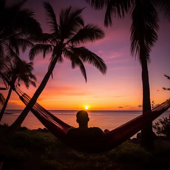 Freelancer Relaxing in Hammock