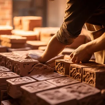 Filling Traditional Brick Molds