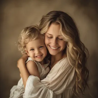 Joyful mother and child portrait - Image 1