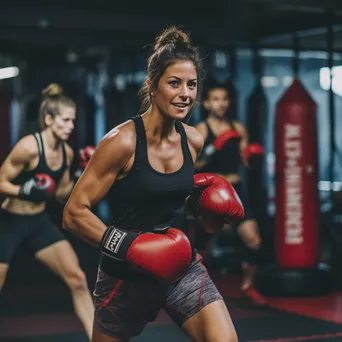 High-Energy Kickboxing Class