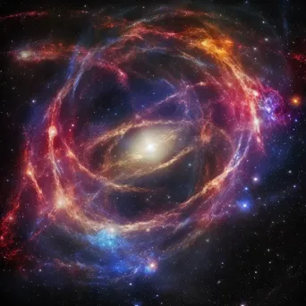 Interconnected Distant Galaxies