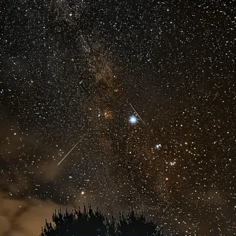 Auriga constellation with shooting star in the sky - Image 2