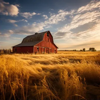 Traditional red barn with hay loft - Image 2