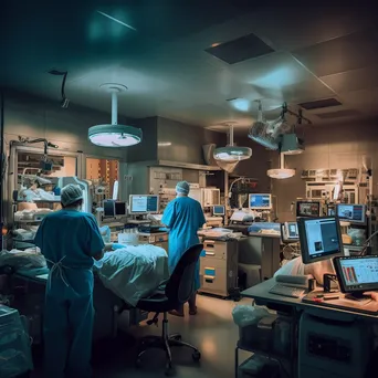 Medical staff in a hospital emergency room attending to patients with equipment visible. - Image 2